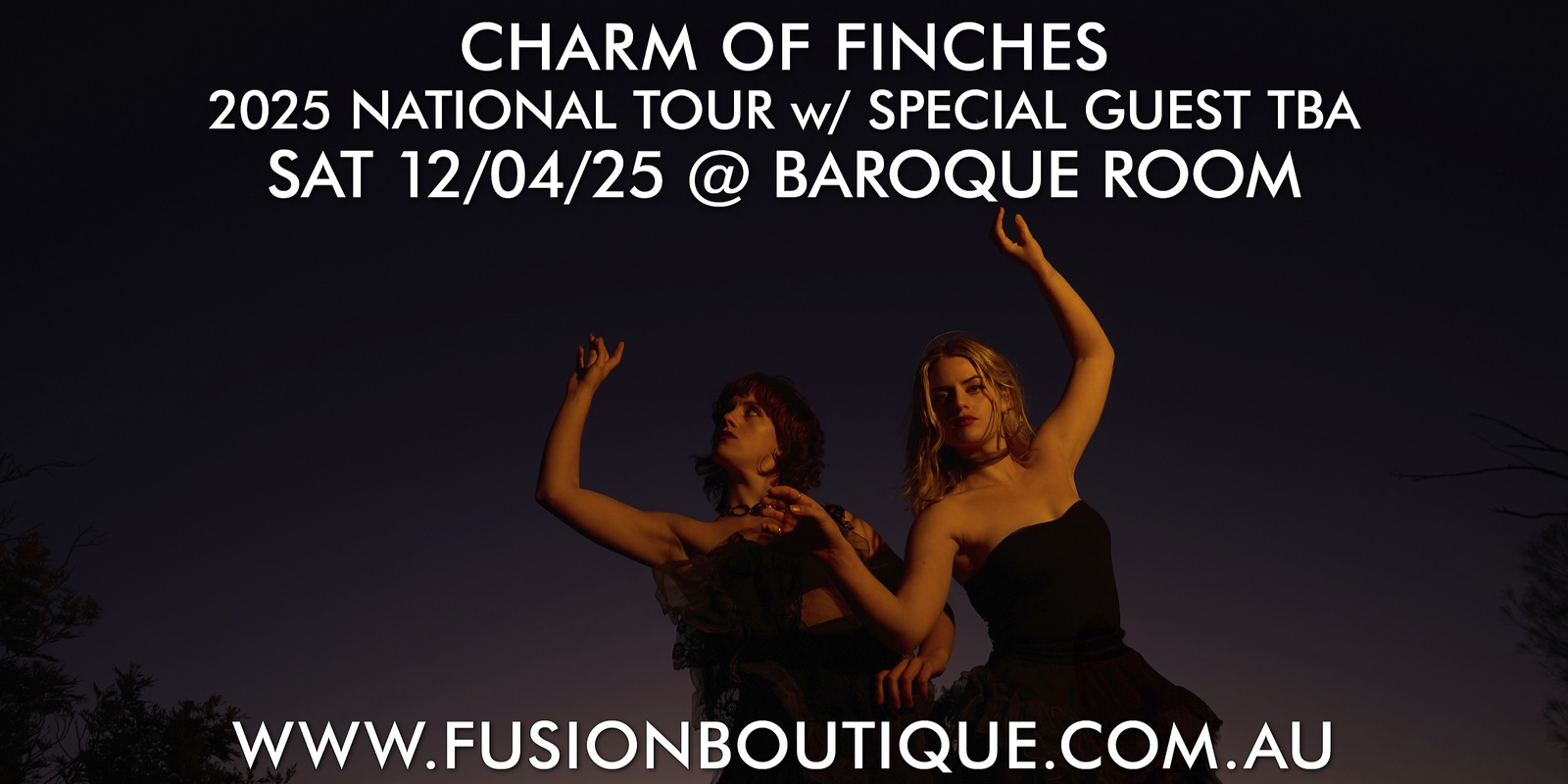 Banner image for Charm of Finches 2025 National Tour in Concert at Baroque Room, Katoomba, Blue Mountains 