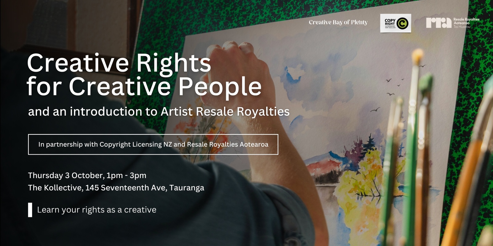 Banner image for Creative Rights for Creative People (and an introduction to Artist Resale Royalties)