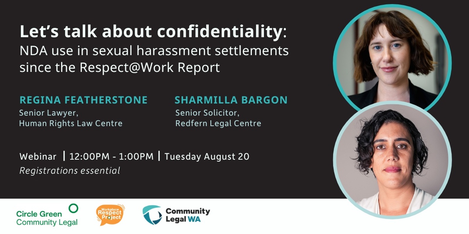 Banner image for Let’s talk about confidentiality: NDA use in sexual harassment settlements since the Respect@Work Report - Webinar