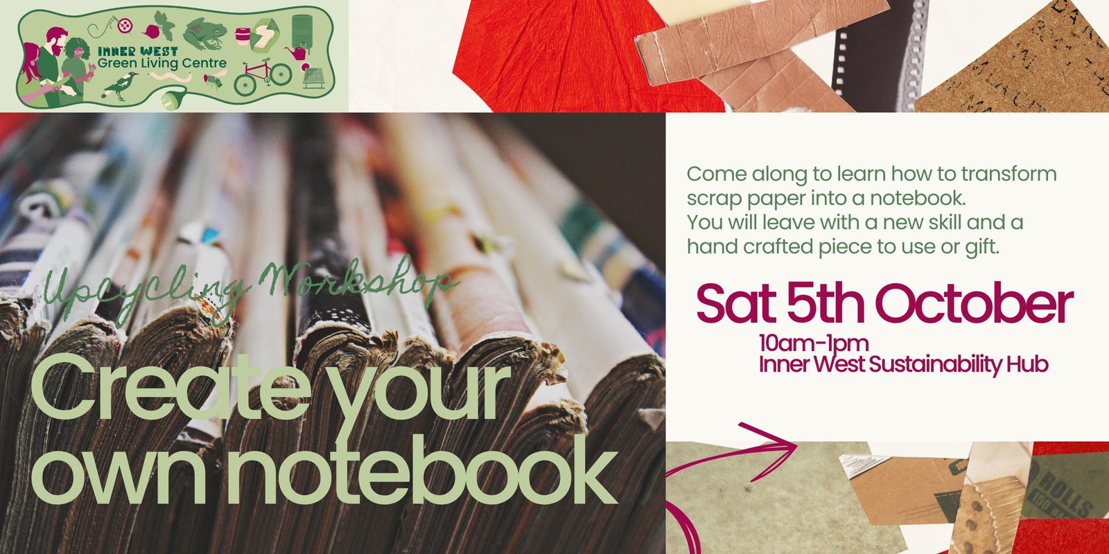 Banner image for Making a Notebook from Scrap Paper