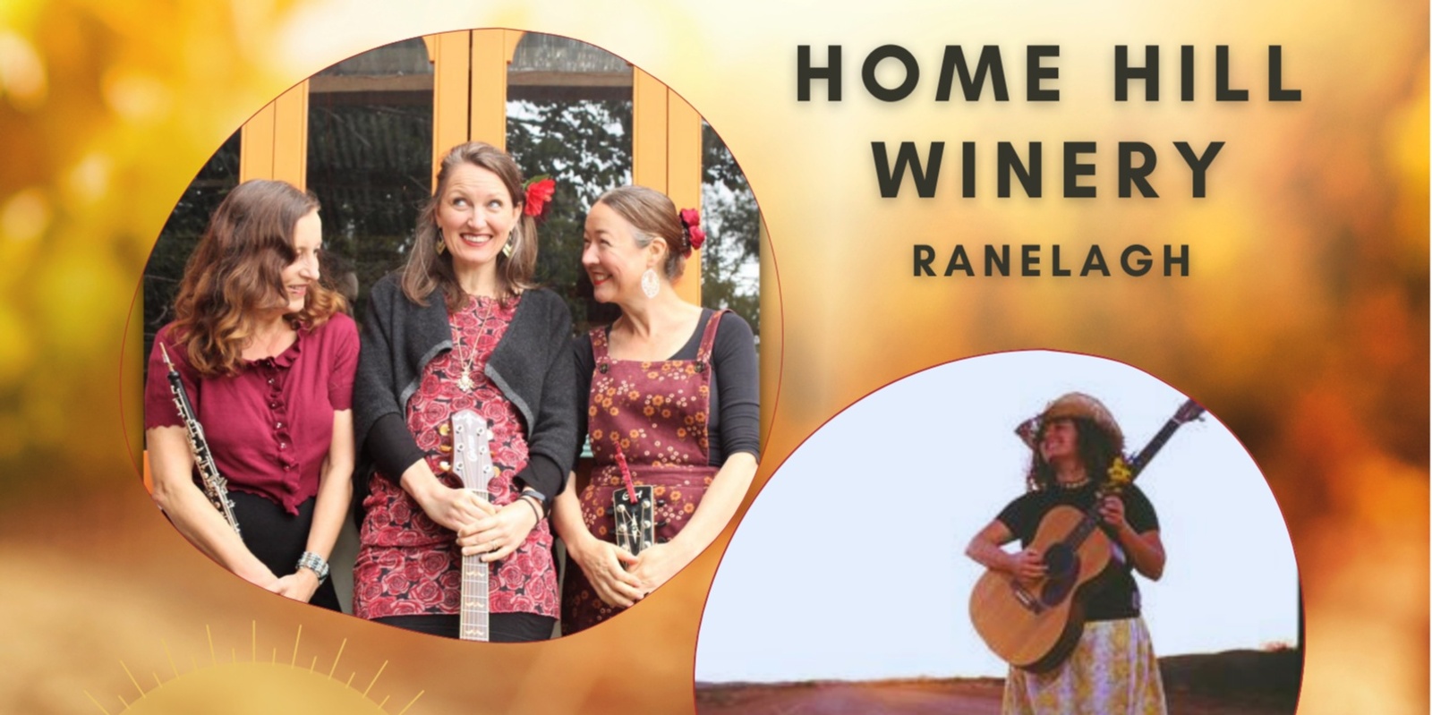 Banner image for The Clementines and Lou Bradley at Home Hill Winery