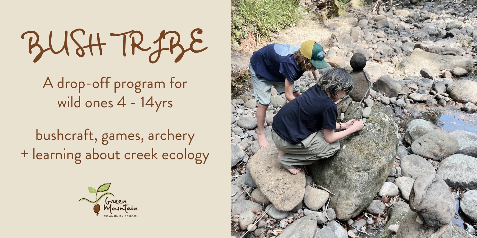 Banner image for Bush Tribe - Creeks + Critters 5wk seasonal cycle (4-14yrs)