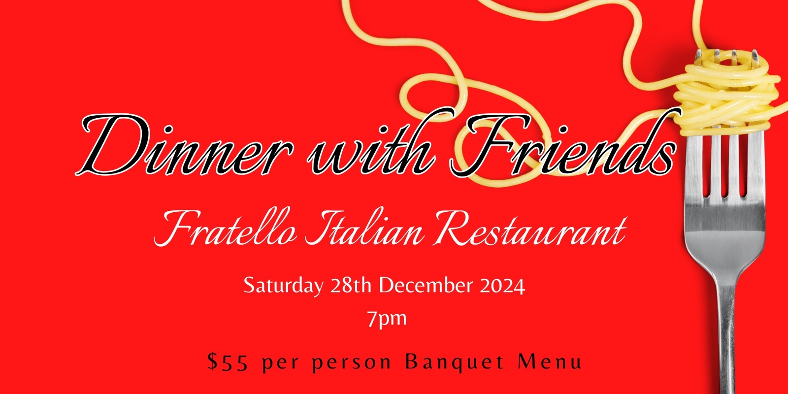 Banner image for Dinner with friends RSVP confirmation