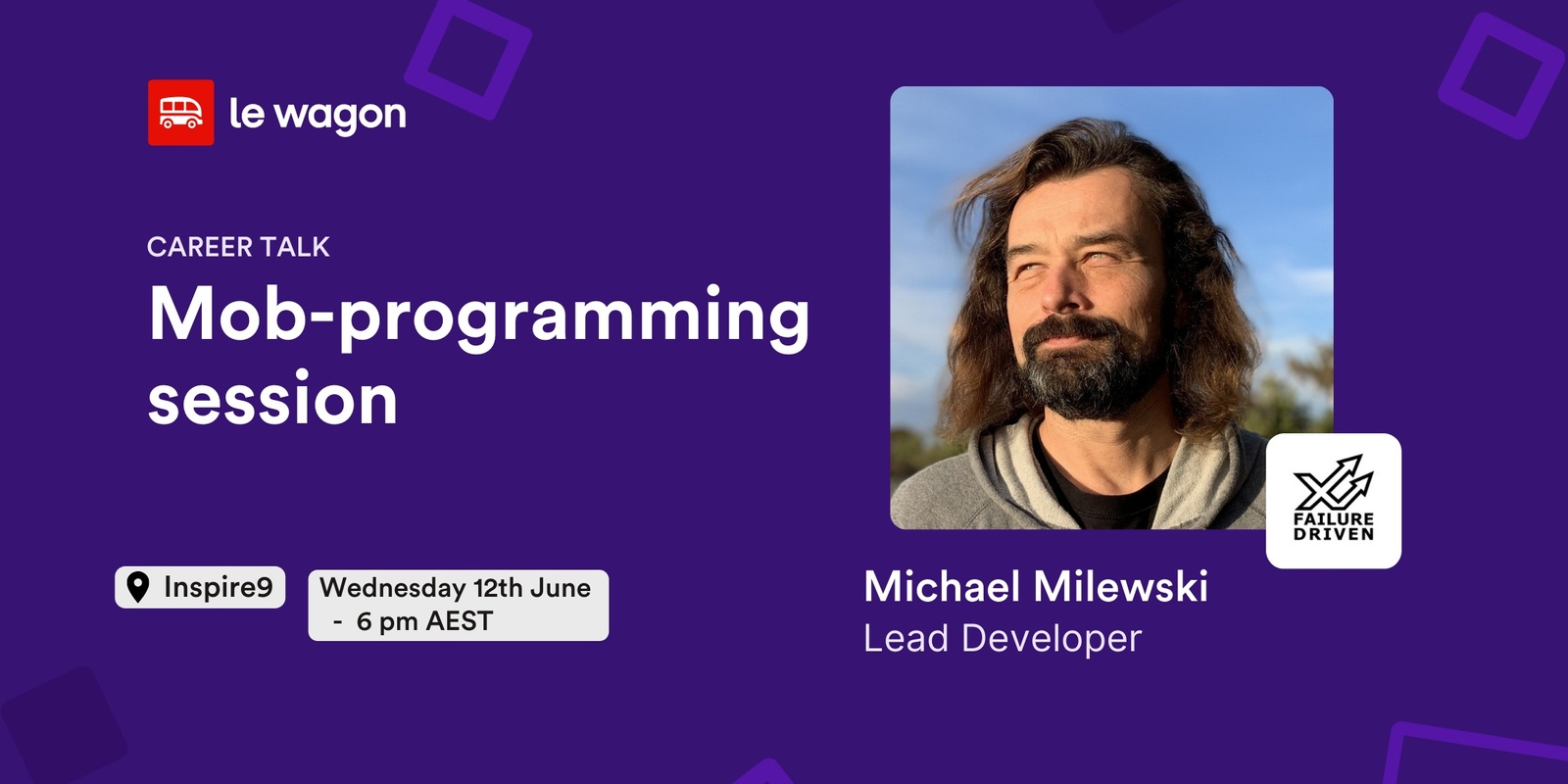 Banner image for Mob-Programming Session with Michael Milewski | Ruby and RSpec for beginners