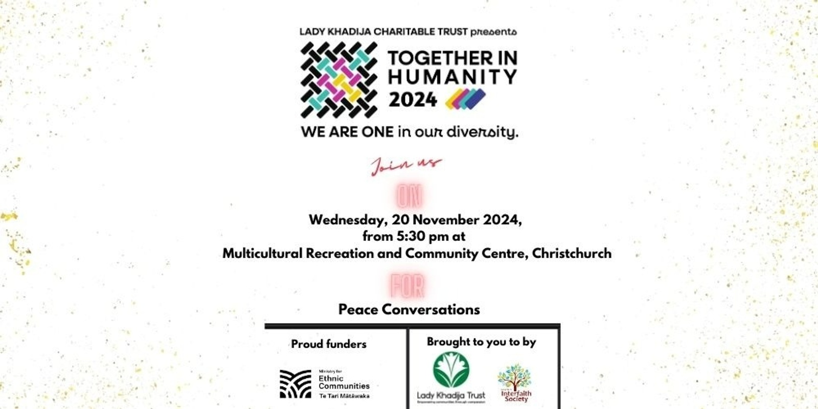 Banner image for Together in Humanity 2024: Peace Conversations (Nov 2024)