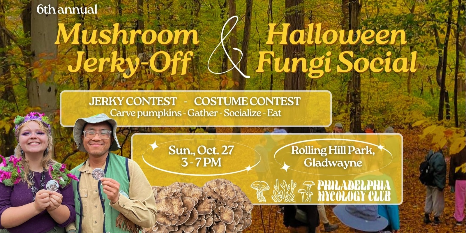 Banner image for 6th Annual Mushroom Jerky-Off and Halloween Fungi