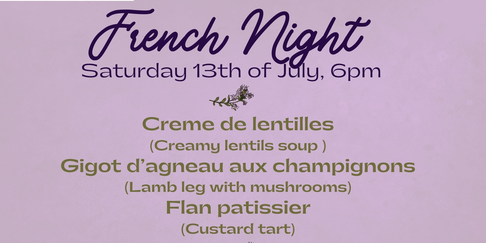 Banner image for French Night 