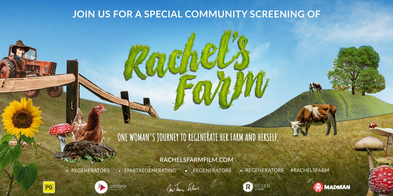 Banner image for Community Screening of 'Rachel's Farm'