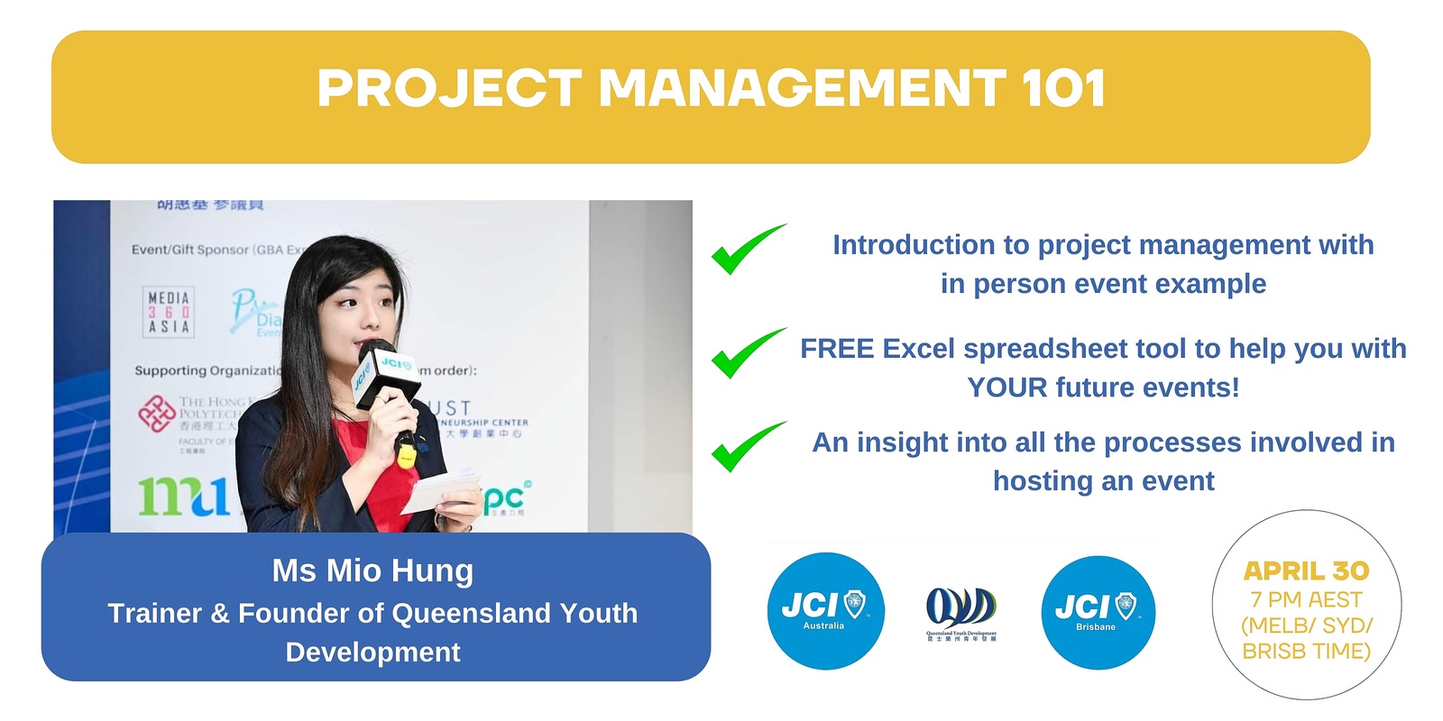 Banner image for Project Management 101 with Mio Hung