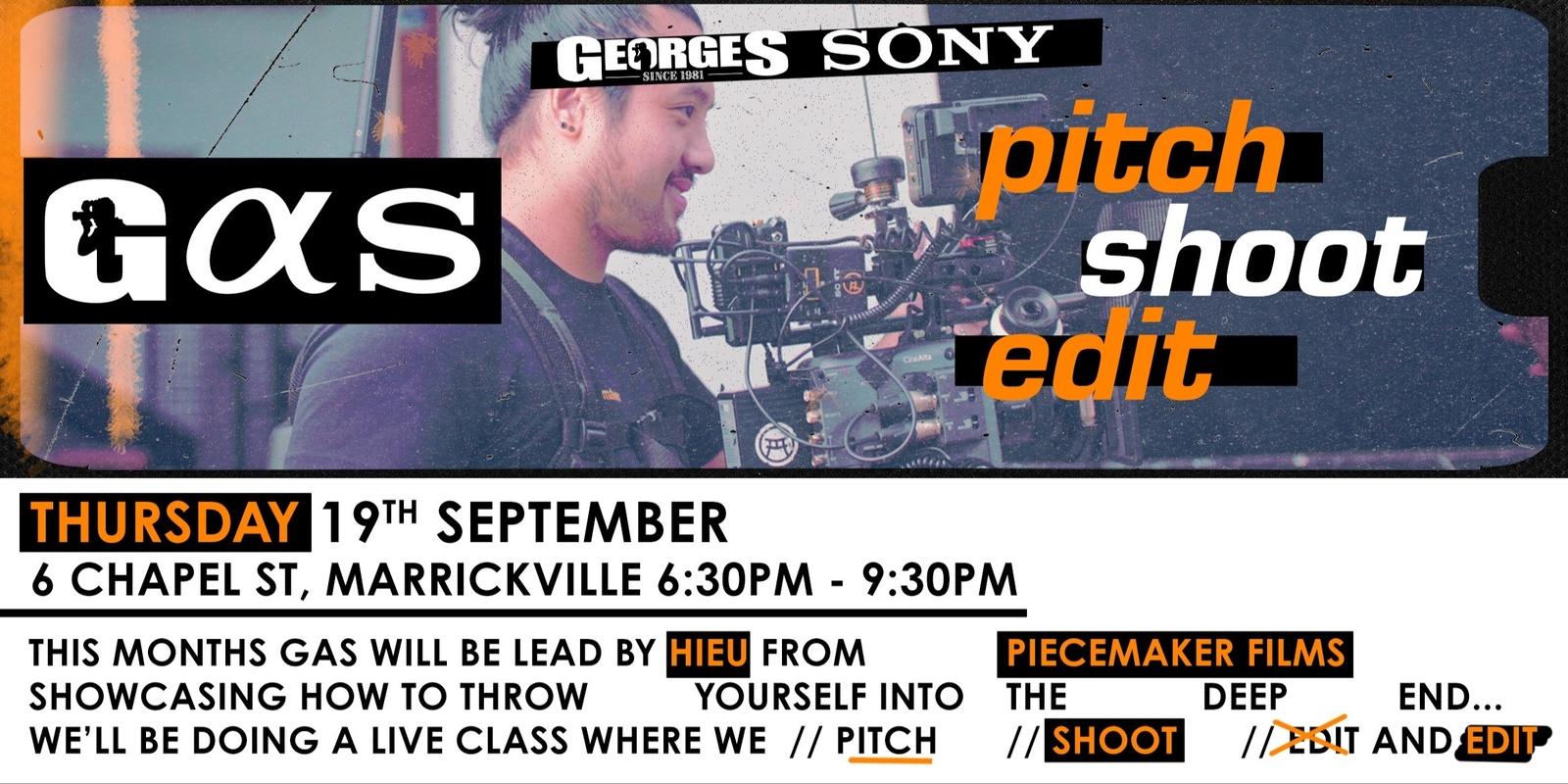 Banner image for GAS — PITCH / SHOOT / EDIT (Cinematography Chat with Hieu Ngyuen)