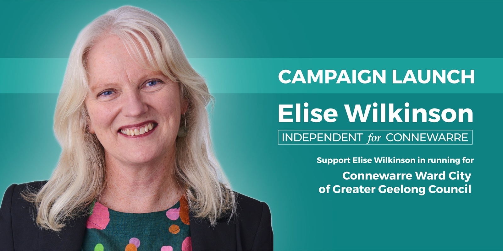 Banner image for Elise Wilkinson's Campaign Launch