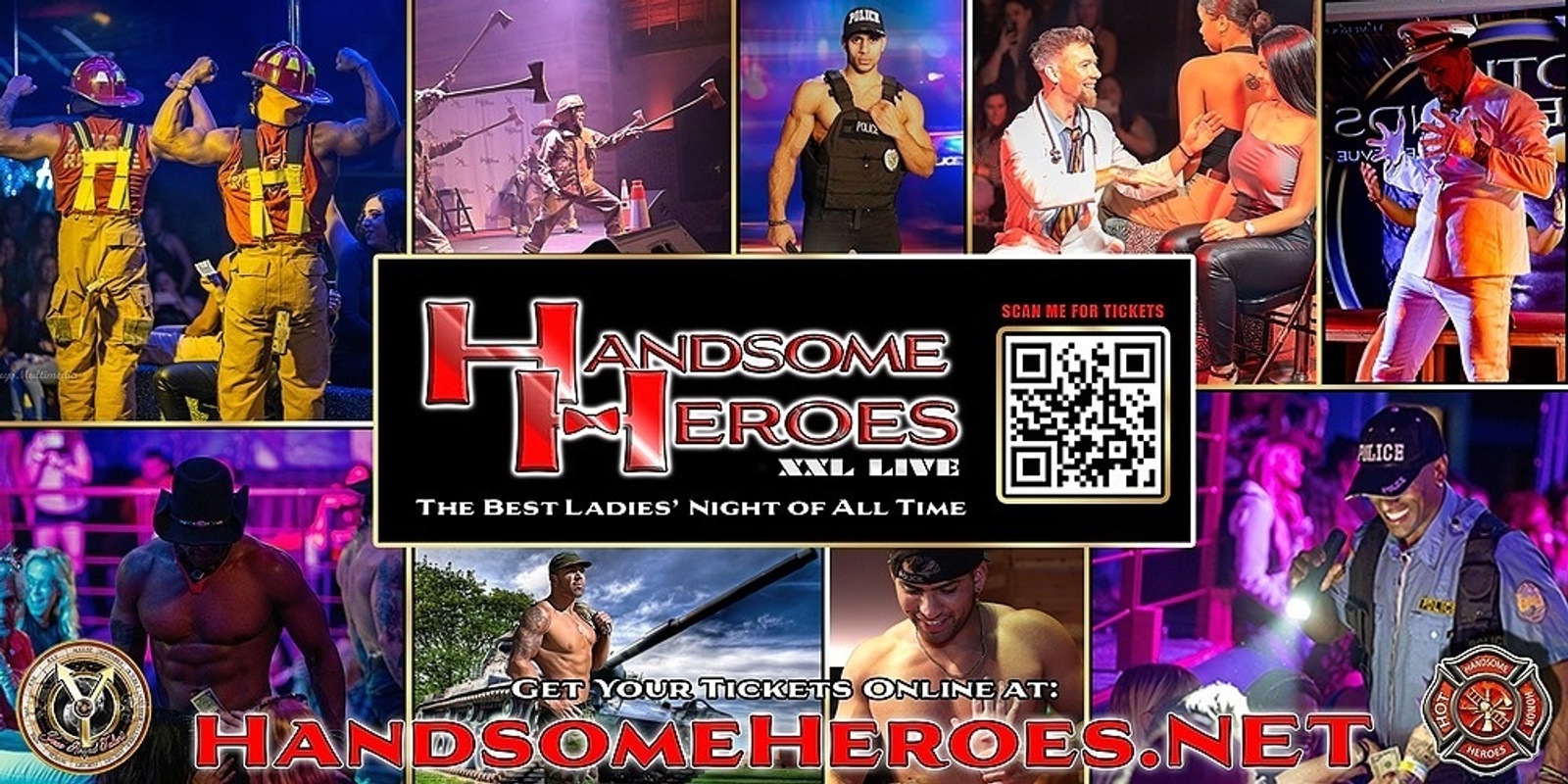 Banner image for Indianapolis, IN - Handsome Heroes XXL Live: The Best Ladies' Night of All Time