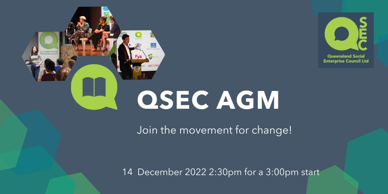 Banner image for Queensland Social Enterprise Council Ltd 2022 AGM #qsocent