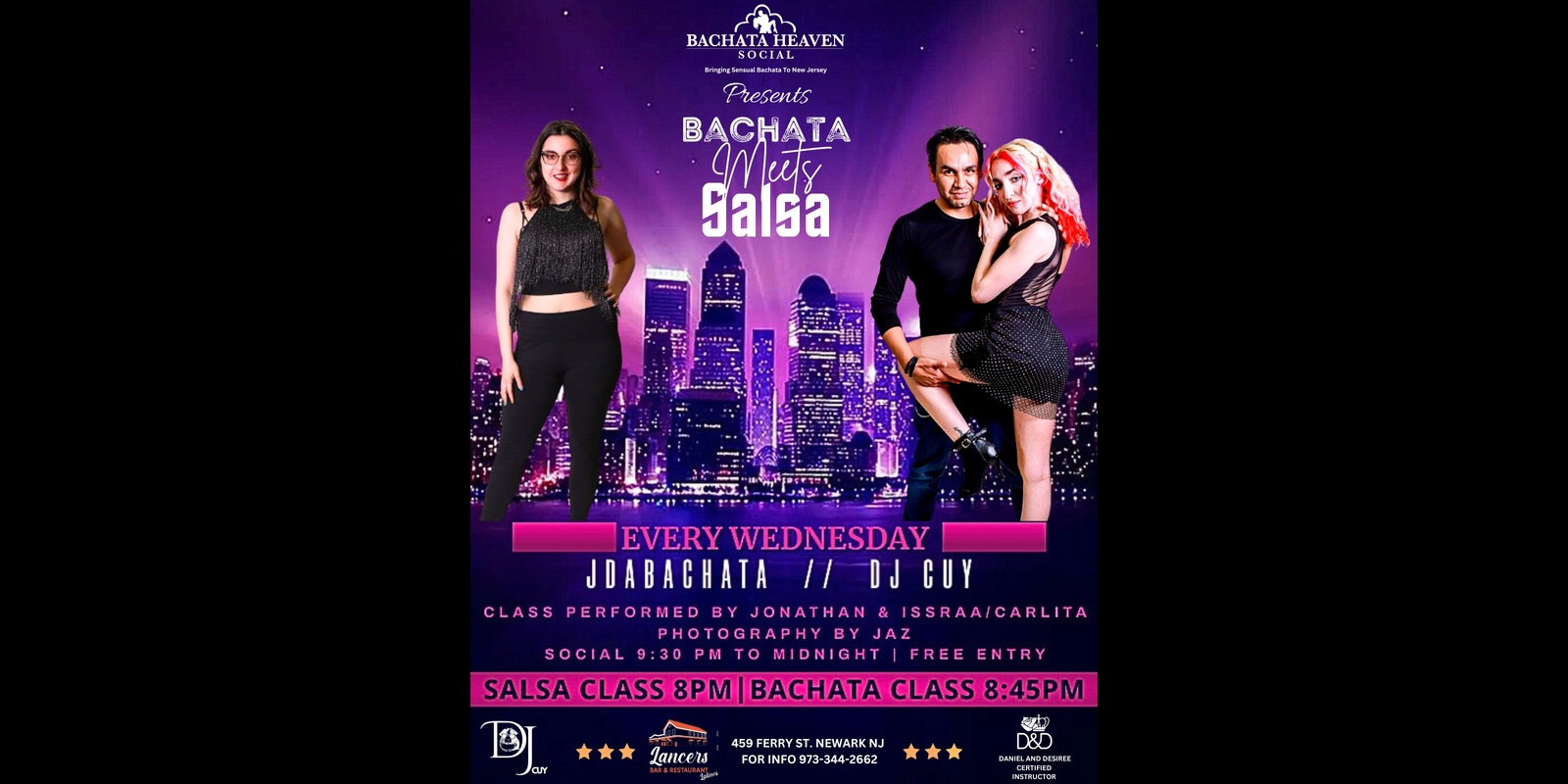 Banner image for Bachata Meets Salsa (FREE ENTRANCE AND CLASS)