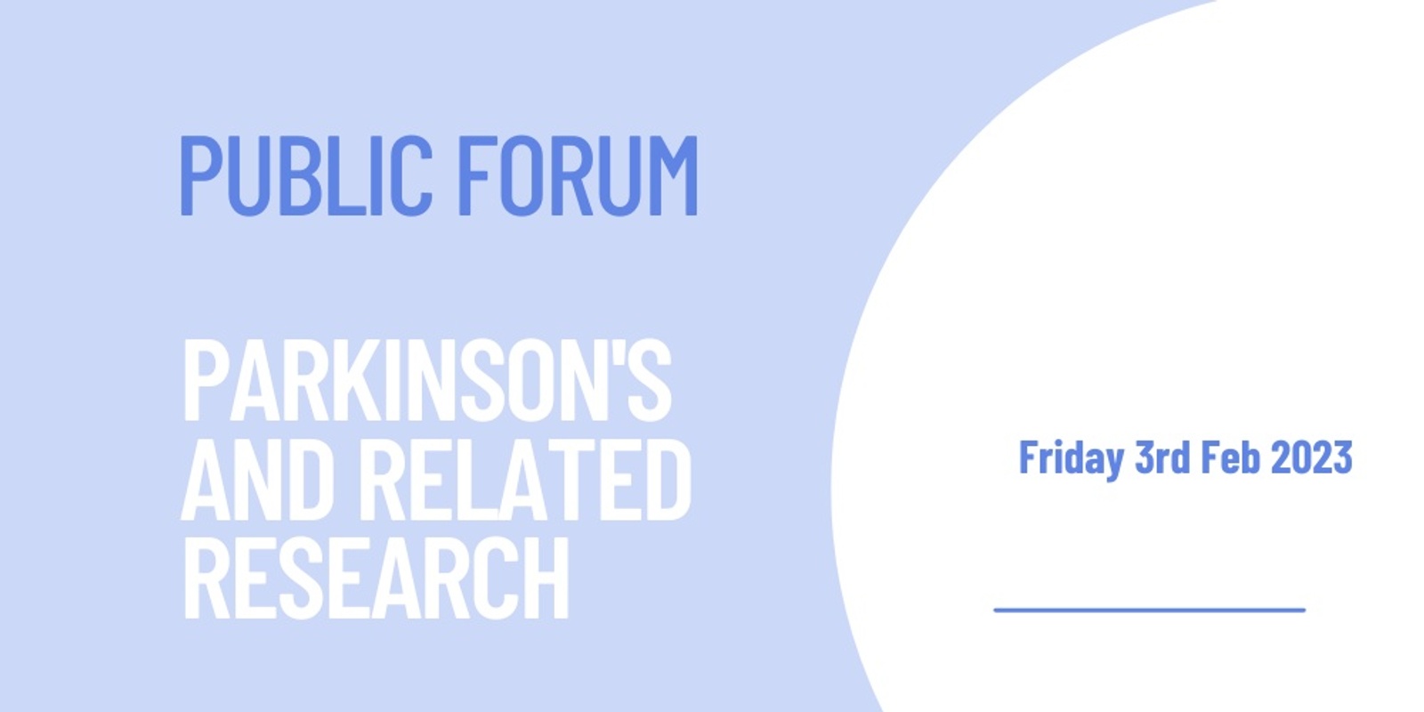 Banner image for Public Forum: Parkinson's and Related Research at the Brain & Mind Centre, University of Sydney