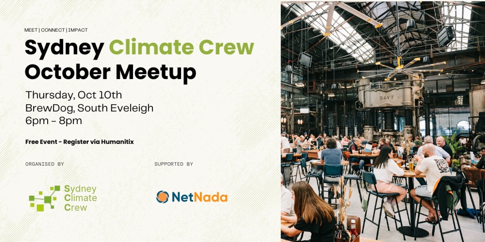 Banner image for Sydney Climate Crew Meetup: October Networking Evening