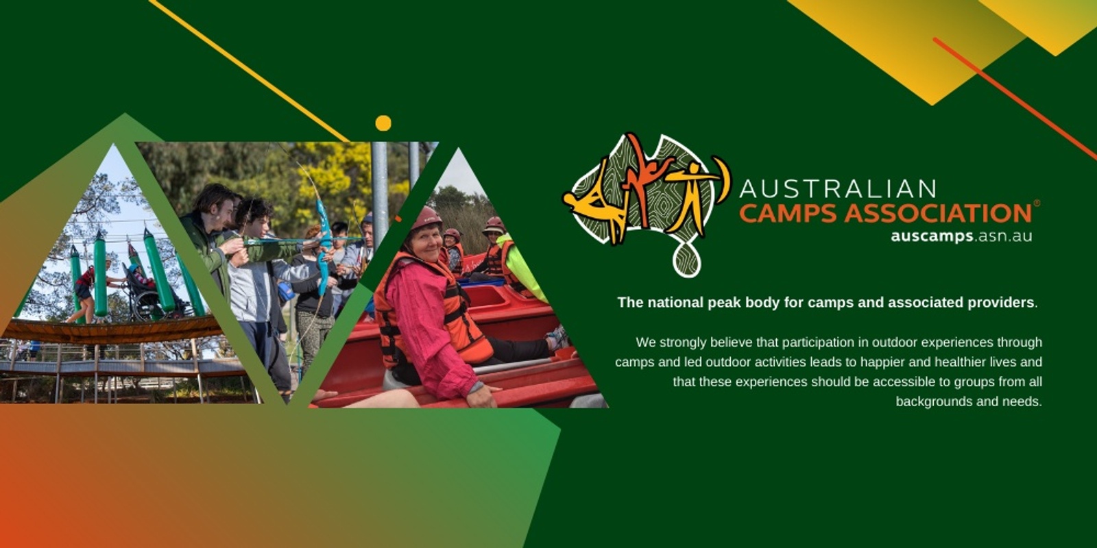 Australian Camps Association's banner