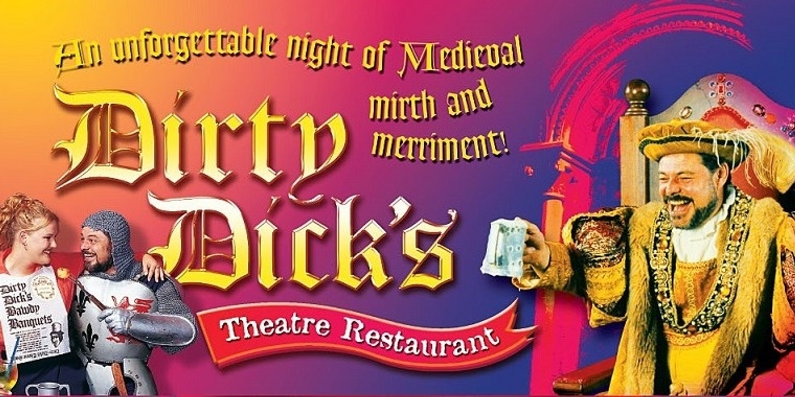 Banner image for Dirty Dicks Theatre Restaurant 2024 CHRISTMAS PARTY Tour 