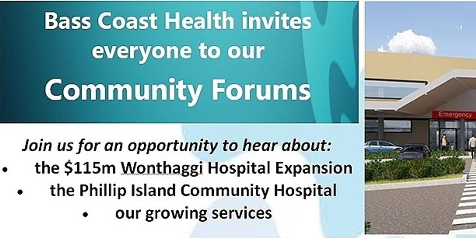 Banner image for Online Open Access Community Forum - Bass Coast Health