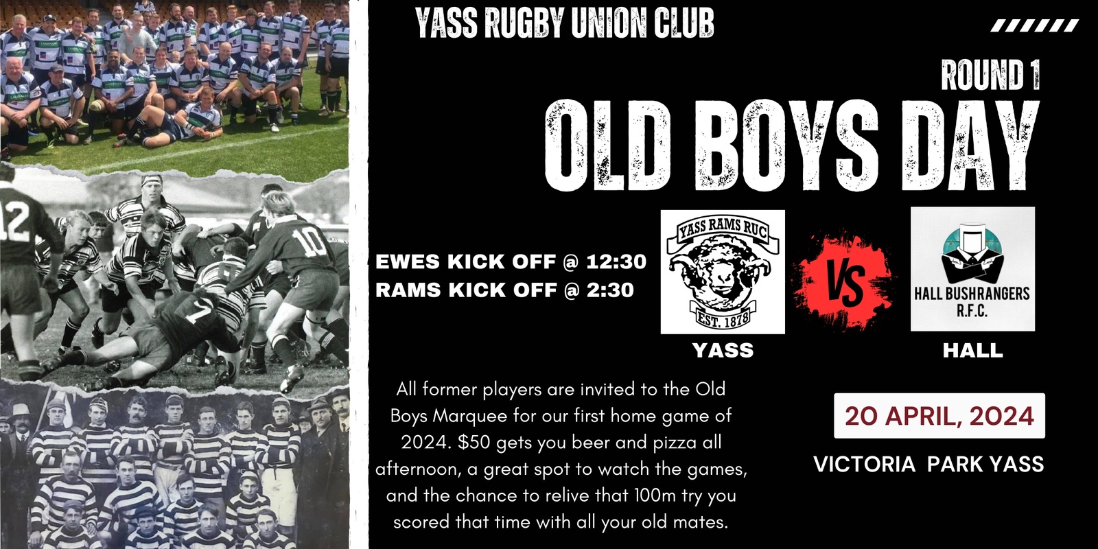 Banner image for Yass Rams Old Boys Marquee