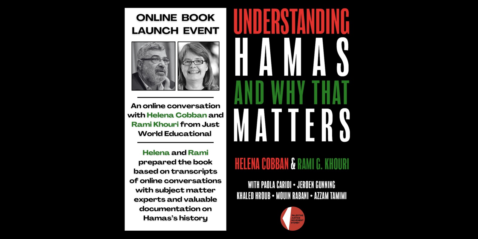 Banner image for Online Book Launch - Understanding Hamas And Why It Matters