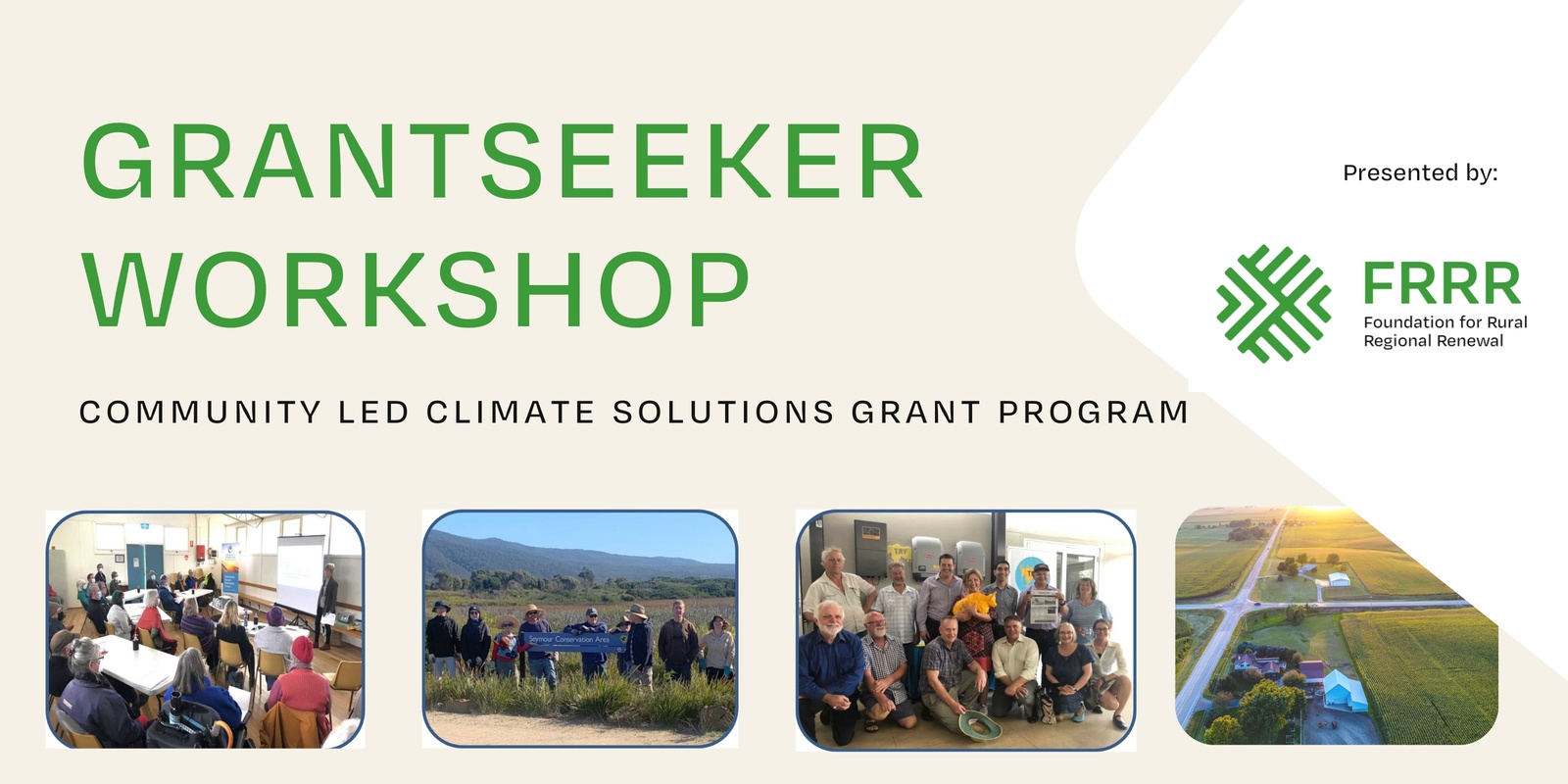 Banner image for Community Led Climate Solutions Round 2 - Grantseeker Workshop