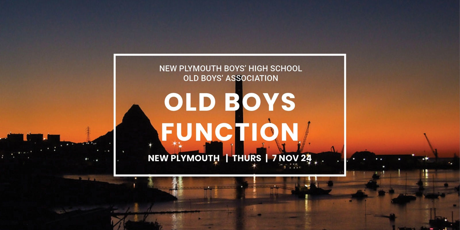 Banner image for Old Boys Function in New Plymouth