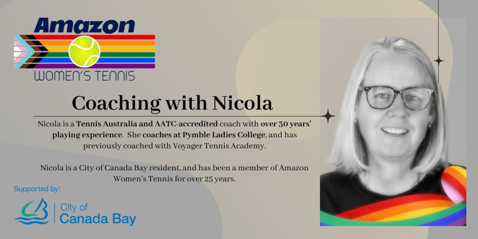 Banner image for Amazon Women's Tennis Coaching