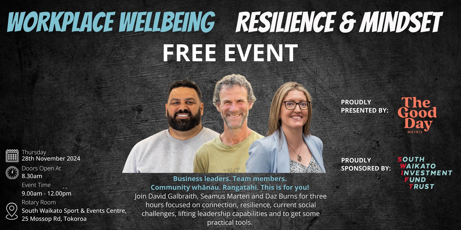 Banner image for Workplace Wellbeing and Resilience Event