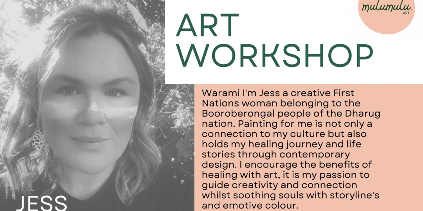 Banner image for Art Workshop with contemporary Dharug Artist Jess Munro