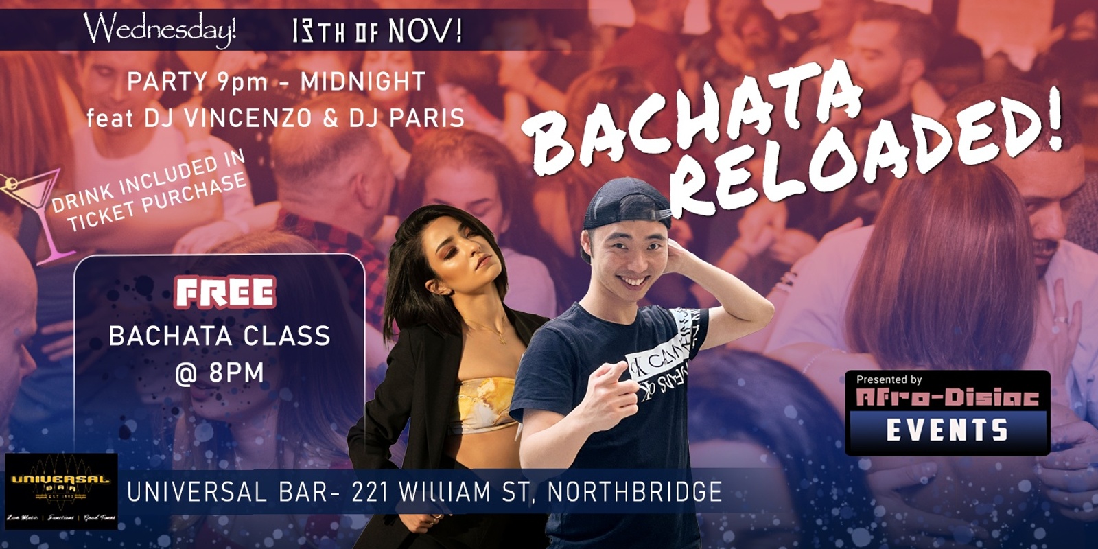 Banner image for Bachata Reloaded-November 2024 Edition!