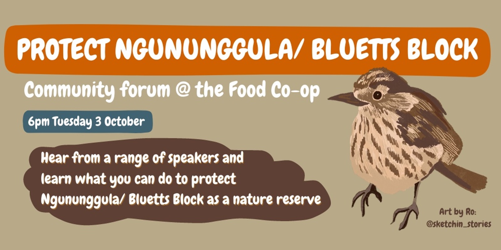 Banner image for Protect Ngununggula/ Bluetts Block Community Forum 