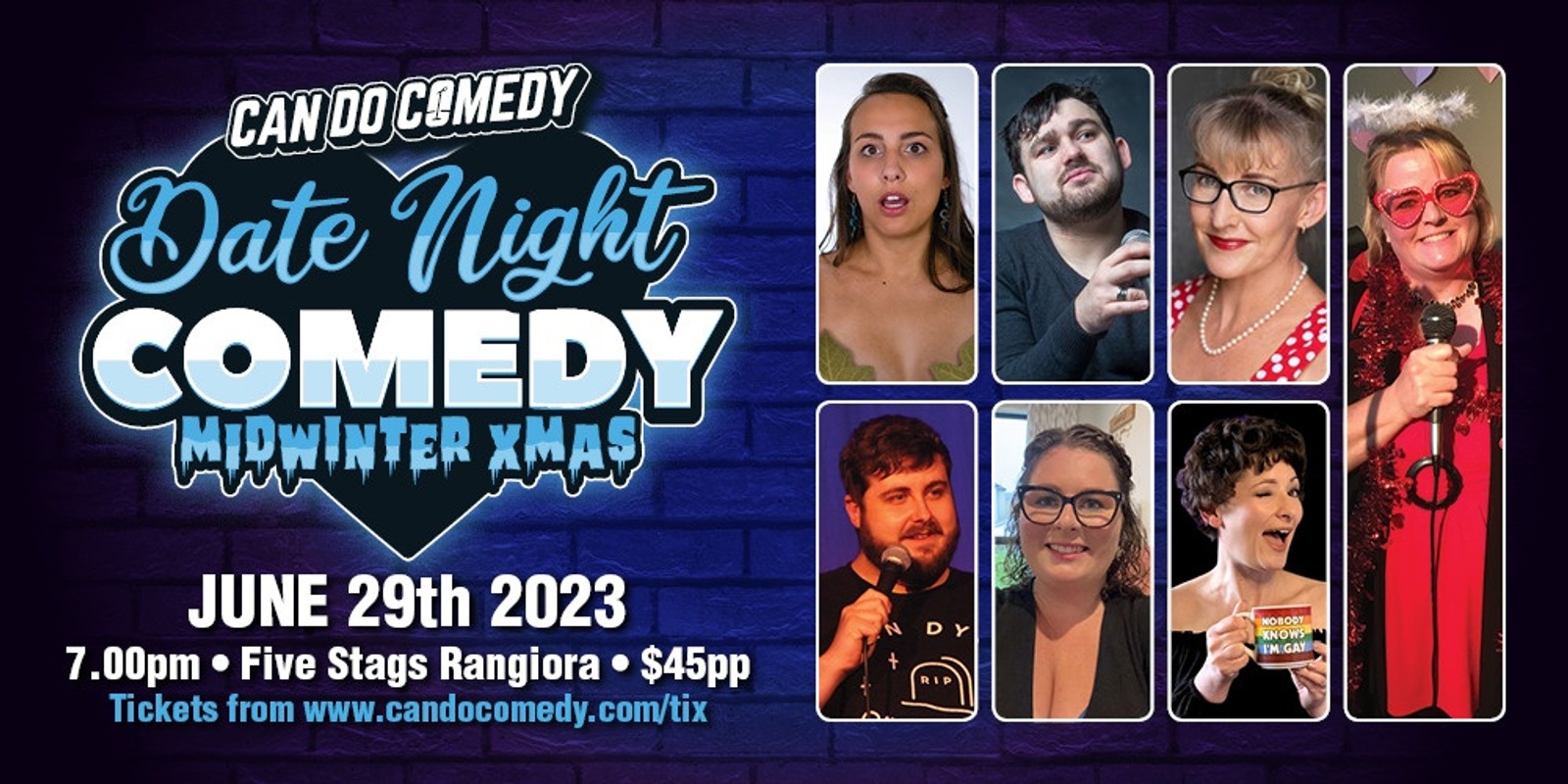 Banner image for CANCELLED - Date Night Comedy - Midwinter Christmas