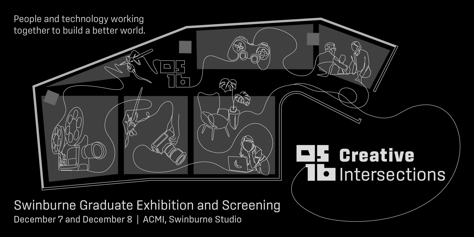 Banner image for Creative Intersections – Graduate Exhibition and Screening