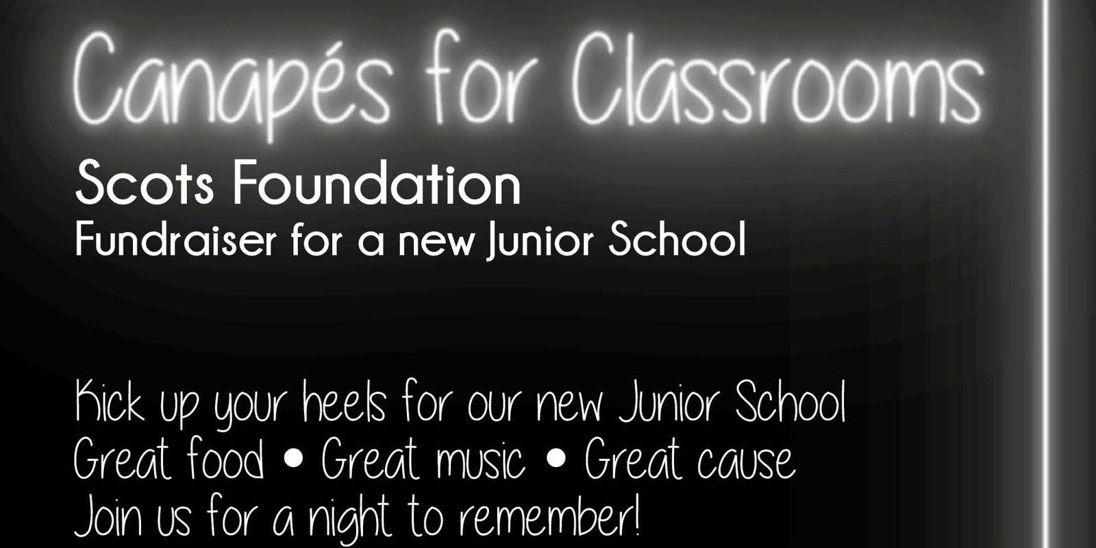 Banner image for Scots Foundation Canapes for Classrooms