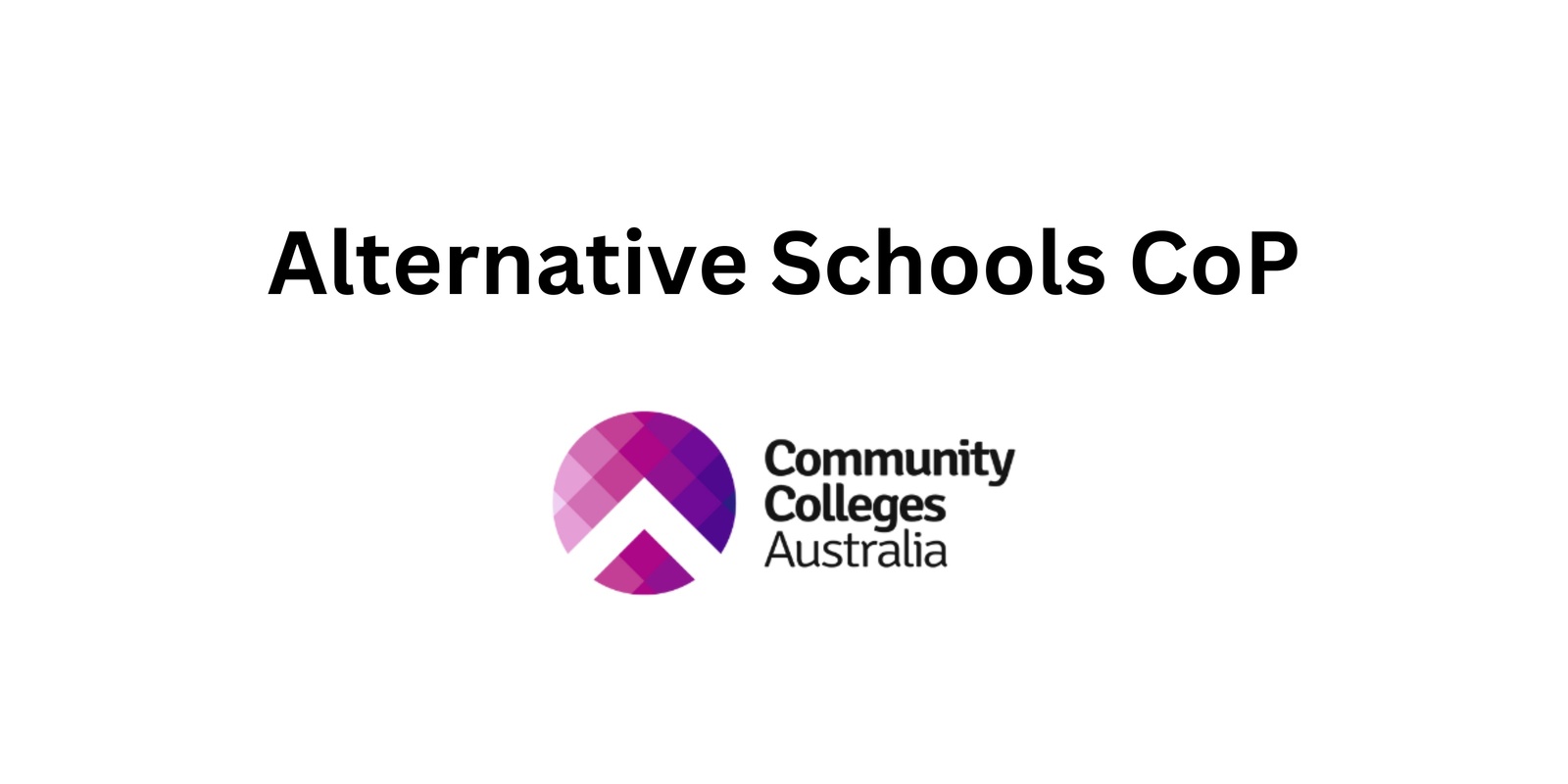 Banner image for Alternative Schools CoP