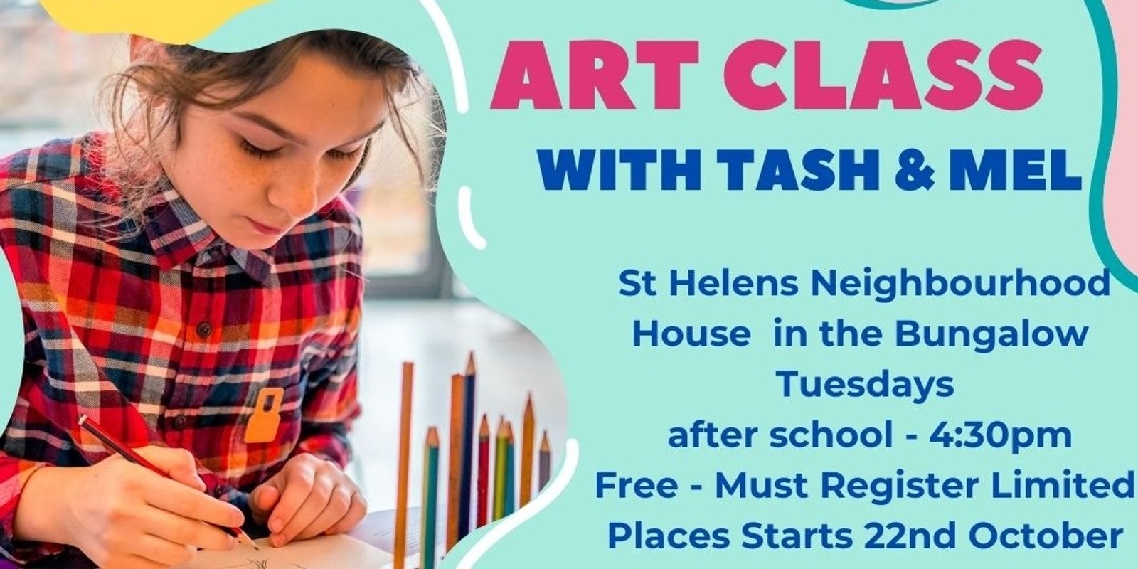 Banner image for Art Classes for Kids 8-12 years