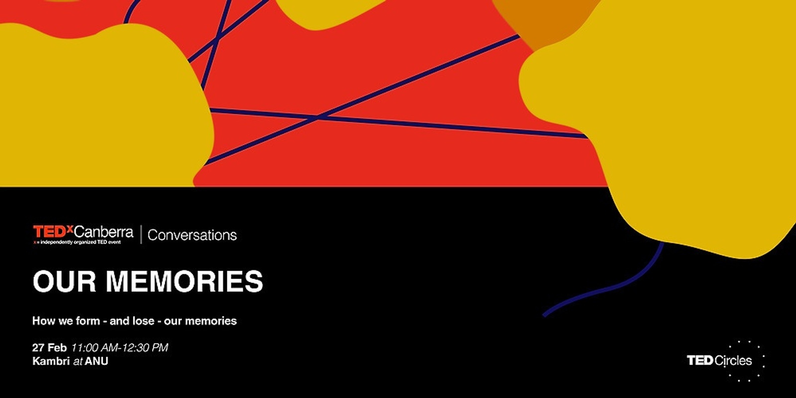 Banner image for TEDxCanberra Conversations: Our Memories (a monthly TED Circle gathering)