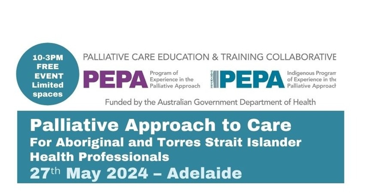 Banner image for IPEPA Palliative Approach to Care Workshop for Aboriginal and Torres Strait Islander Health Professionals
