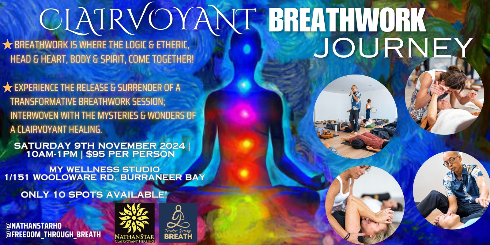 Banner image for NOV 9th Clairvoyant-Breathwork Journey