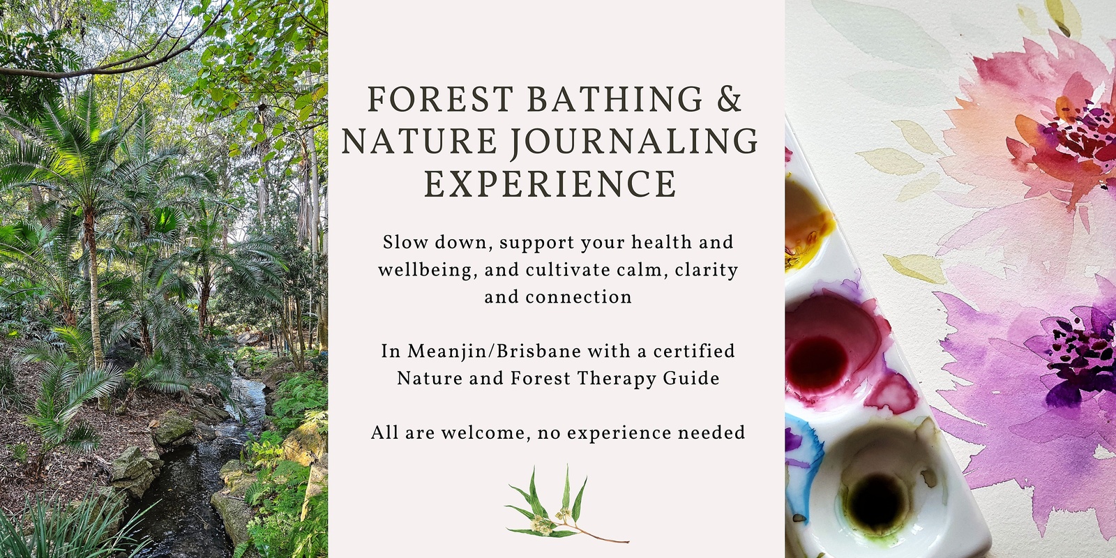 Banner image for Forest Bathing and Nature Journaling experience (Brisbane)