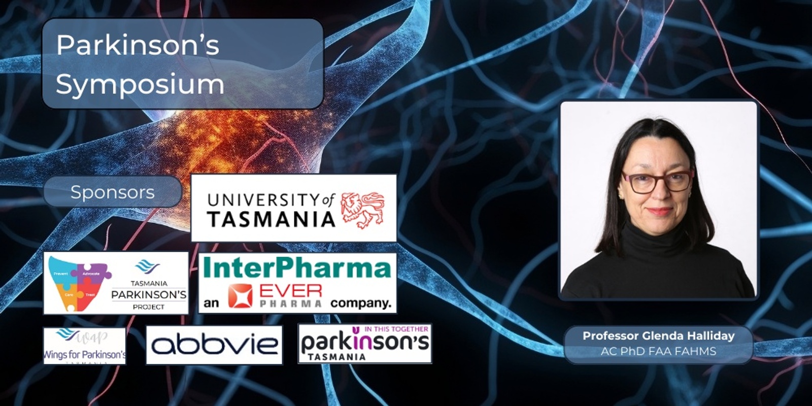 Banner image for Parkinson's Symposium 2024 - Presentation from Professor Glenda Halliday AC PhD FAA FAHMS, leading Australian neuroscientist and 2022 NSW Scientist of the Year!