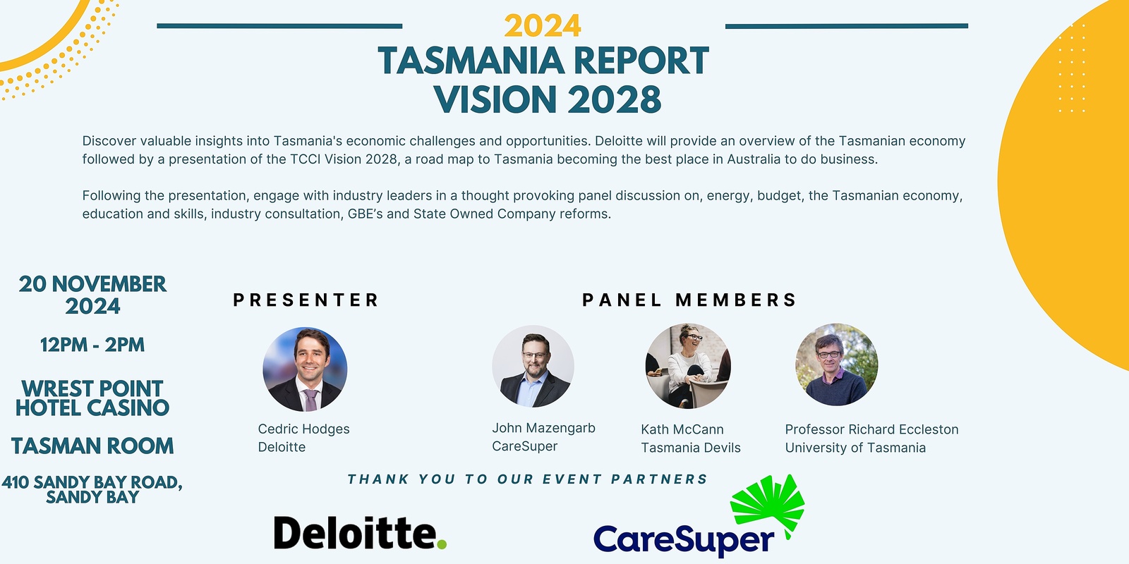 Banner image for Tasmania Report - Vision 2028