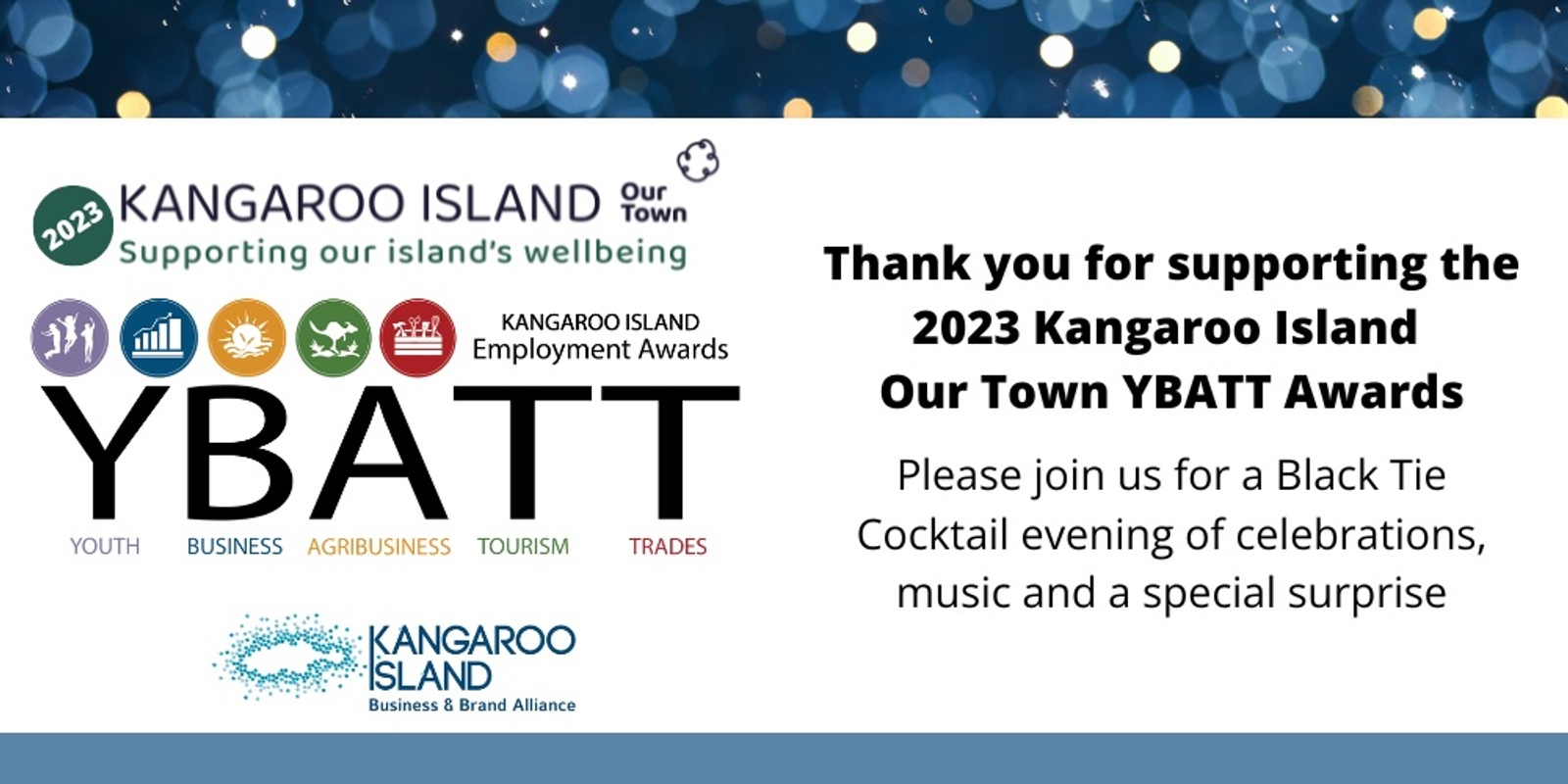 Banner image for 2023 Kangaroo Island Our Town YBATT Awards Night 