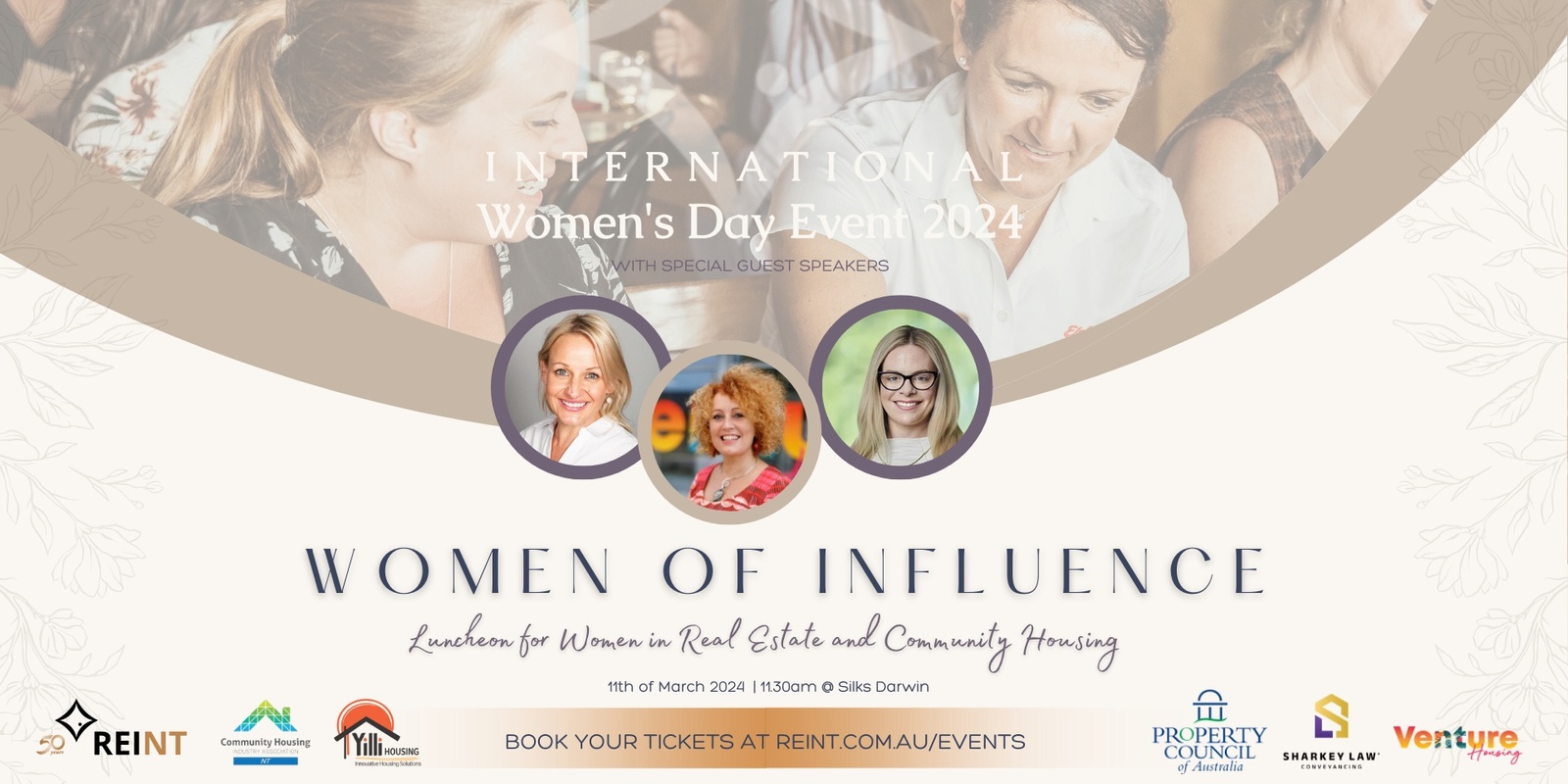 Banner image for REINT International Women's Day Luncheon 2024