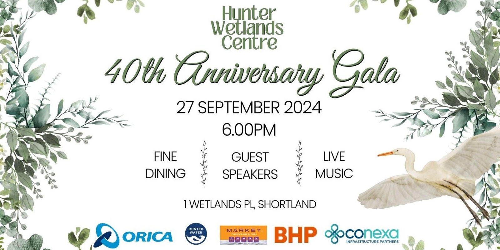 Banner image for 40th Anniversary Fundraising Gala