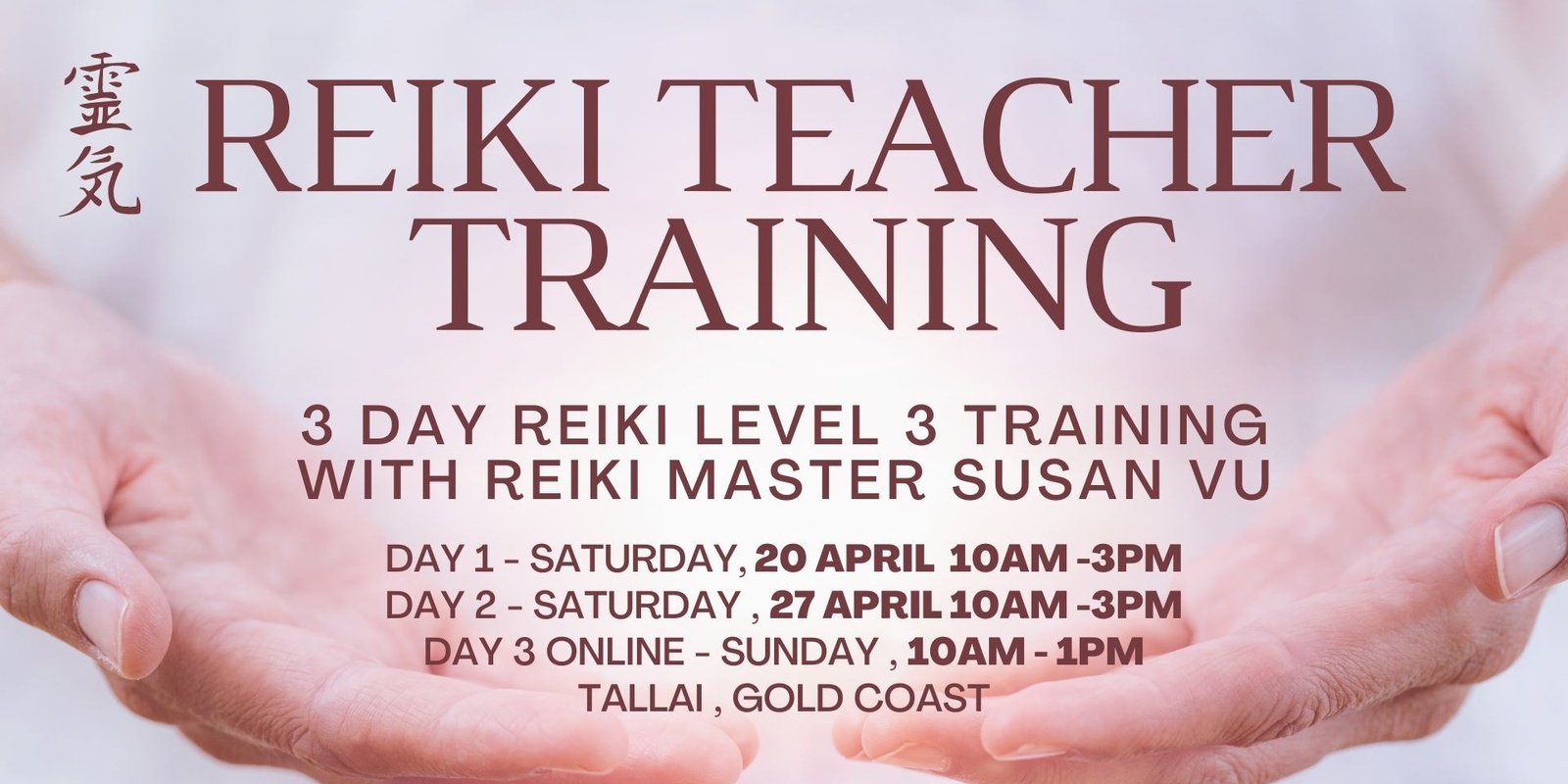 Banner image for Reiki Level 3 Teacher Training