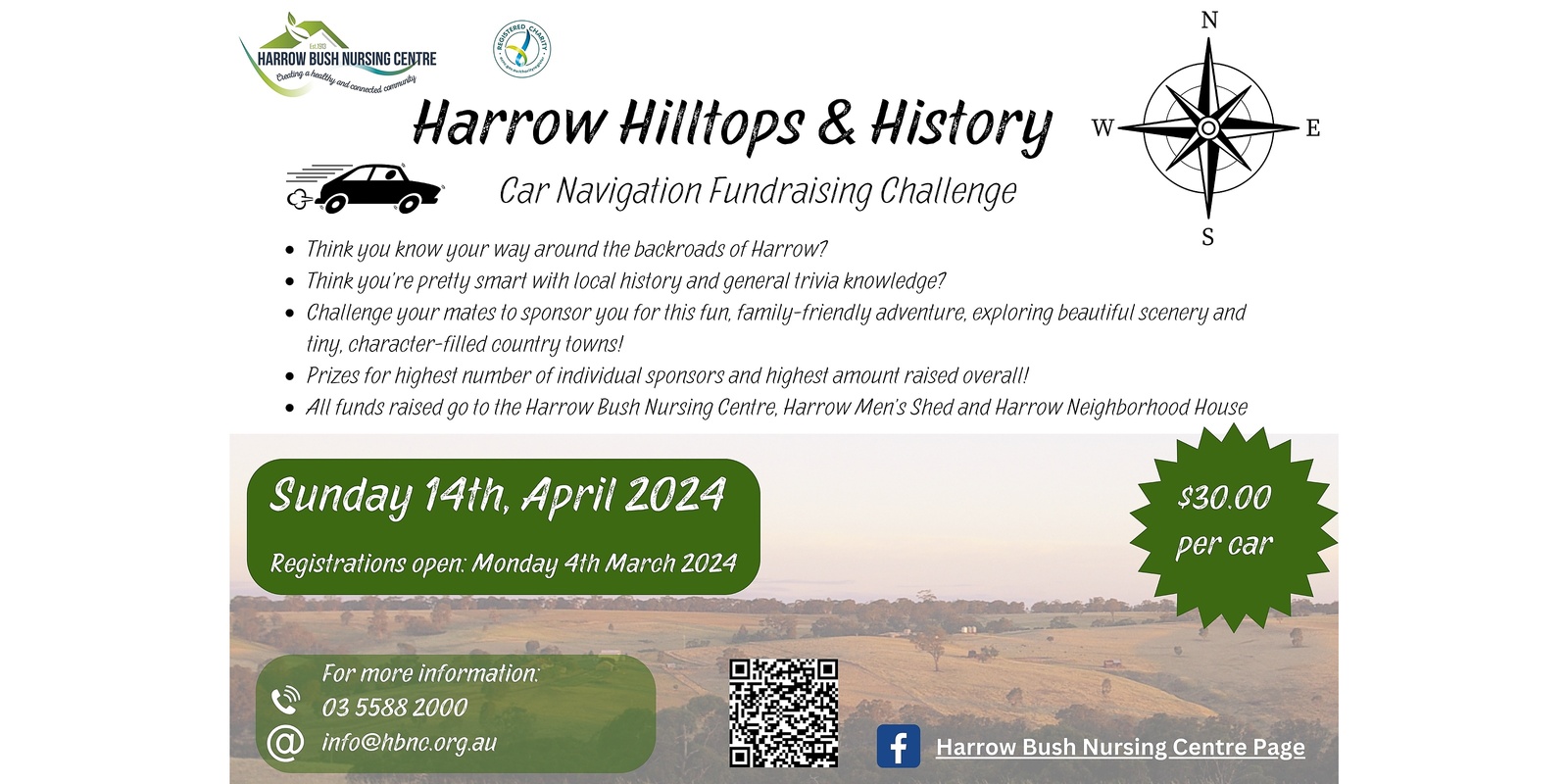 Banner image for Harrow Hilltops & History Car Navigation Fundraising Challenge