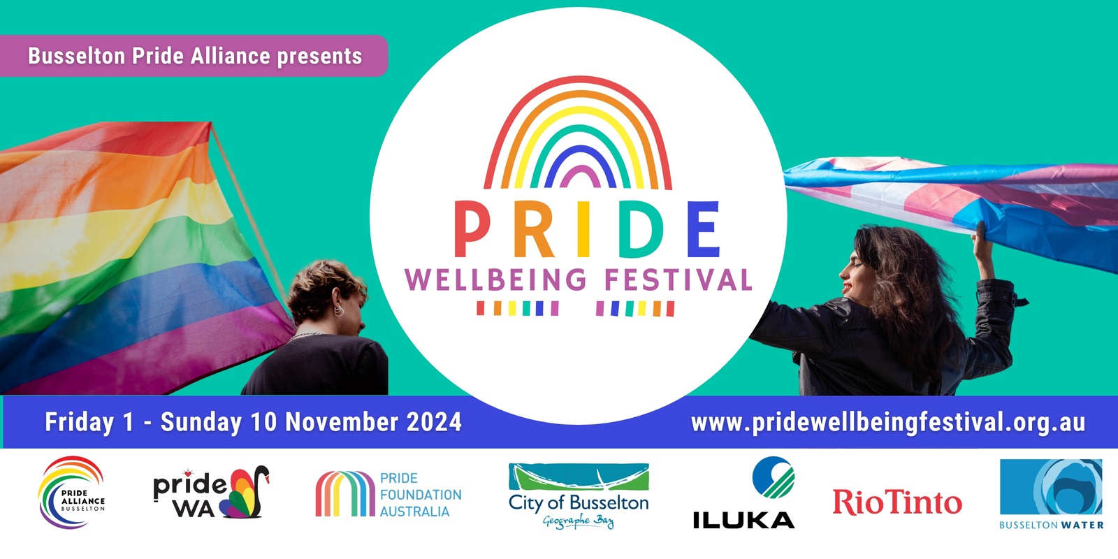 Pride Wellbeing Festival's banner