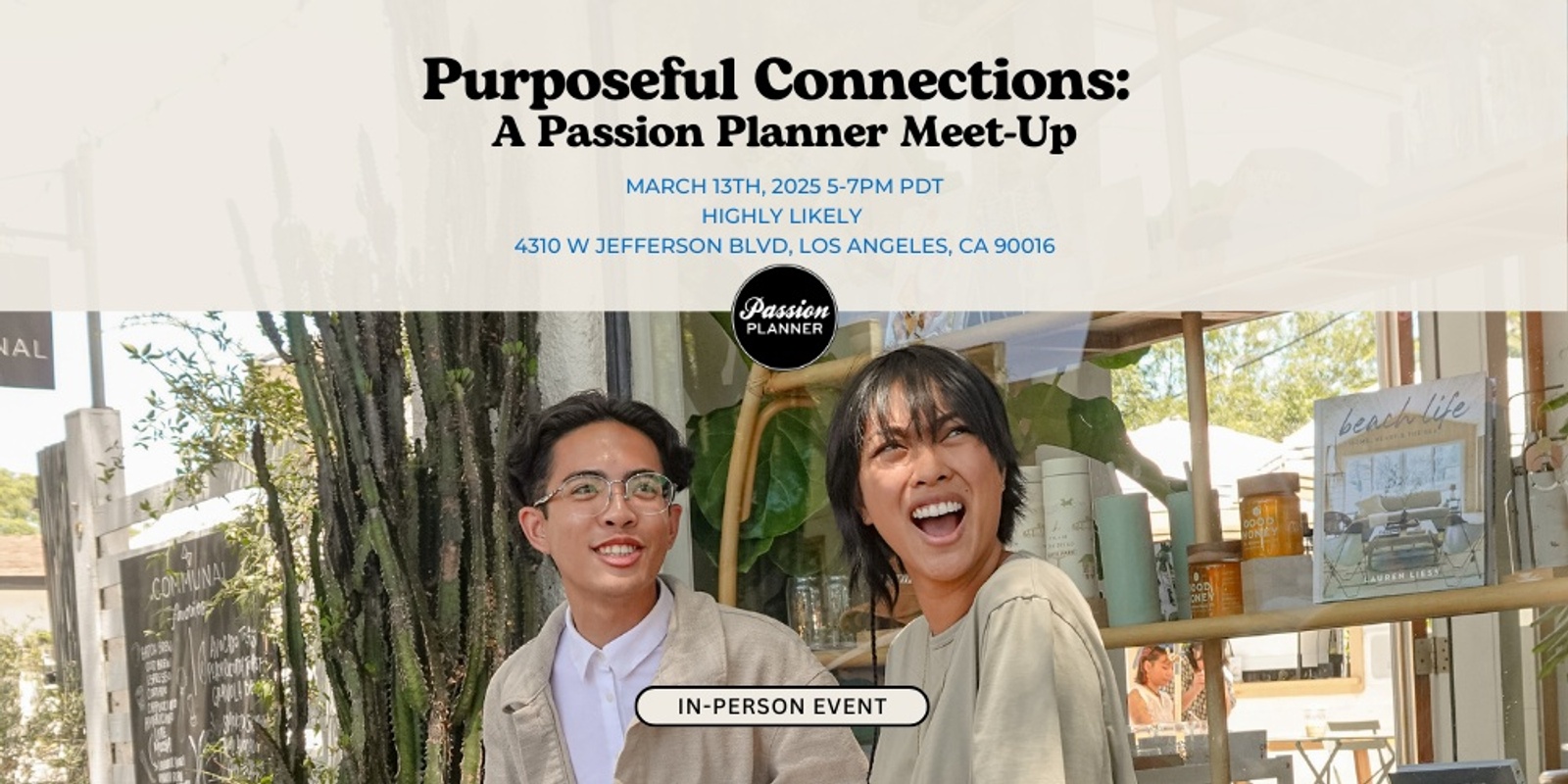 Banner image for Purposeful Connections: A Passion Planner Meet Up 